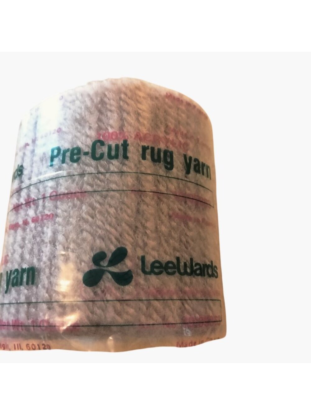 Leewards Pre Cut Rug Yarn Tan Acrylic Hook Latch France